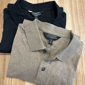 Banana Republic Men's Polo Shirts (2) - Black and Tan